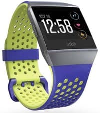 Image of Fitbit Ionic Small Sport Band Blue & Yellow Water-Resistant Durable 7646182 N