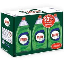 Image of Fairy Original Kitchen Dish Washing Up Liquid Clean Detergent -Pack of 6 x 900ml