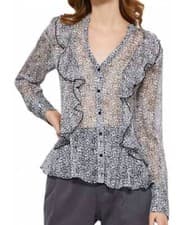 Image of Frill Shirt Mint Velvet UK8