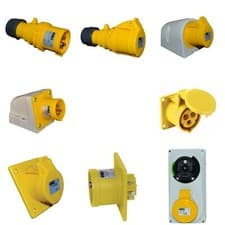 Image of Garo 110V 32A 2P+E Yellow Industrial Plugs & Sockets IP44