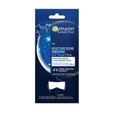 Image of Garnier Moisture Bomb Night Time Eye Sheet Mask Deep Sea Water and Hyaluronic