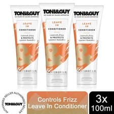 Image of Toni & Guy Leave In Conditioner Controls Frizz - 3 Pack x 100ml