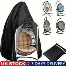 Image of Egg Chair Cover Waterproof Heavy Duty Hanging Egg Chair Cover Garden Outdoor UK