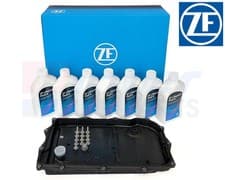 Image of Genuine ZF 8HP BMW Automatic Gearbox Oil Service Kit Pan Filter Bolts Drain Plug