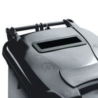 Image of Confidential Waste Wheelie Bin 140 Litre Grey 377880