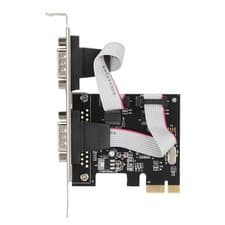 Image of PCI-E To Dual Serial Port Controller Card DB9 RS232 2-Port Controller Adapter