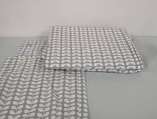 Image of Orla Kiely Tiny Stem Super King Duvet Cover Grey 200TC Cotton RRP £85