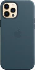 Image of Genuine / Official Apple iPhone 12 Pro Max Leather MagSafe Case - Baltic Blue