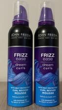 Image of 2 x JOHN FRIEDA FRIZZ EASE DREAM CURLS CURL REVIVER MOUSSE 200ML