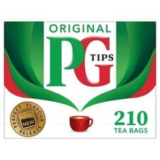 Image of Original PG Tips Biodegradable Tea Bags 210 Pack - New Box