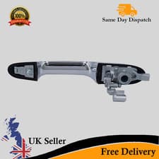 Image of Outer Chrome Door Handle Left Nearside for Fiat 500 & 500C 735592026