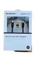 Image of SANDSTROM AERIAL LEAD WITH ADAPTOR 2M BLACK SERIES.