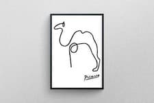 Image of Picasso's Camel line drawing Poster Art | Exhibition Print in High Resolution