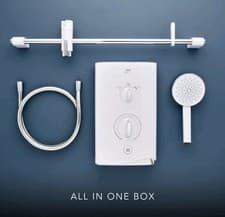 Image of Mira Sport Thermostatic Electric Shower - 9.0kW White & Chrome