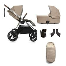 Image of Mamas Papas Ocarro 6 Piece Bundle Cashmere Travel System Pram Pushchair Set Kids
