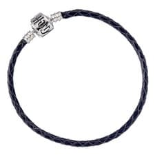 Image of Harry Potter Leather Charm Bracelet 18cm  Black