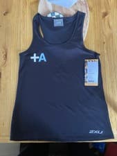 Image of 2XU Women's Aero Singlet XS (AU 6-8) Black BNWT – Run Adelaide +RI ADL