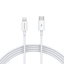 Image of 27W MFi-Certified Lightning to USB-C Fast Charging Cable, White