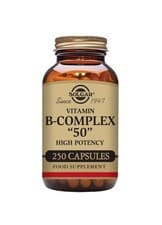 Image of Solgar Vitamin B-Complex ''50'' Vegetable Capsules pack of 250 - High Potency