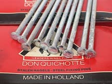 Image of Masonry Nails 100mm pack 18 3.9mm 4” Hardened Heavy Duty Zinc Plated see details