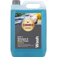Image of Simoniz 2 In 1 Shampoo And Snow Foam 5 Litres Deep Cleaning Detailing SAPP0173B