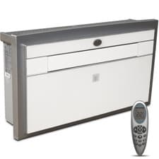 Image of Climate Control Air Conditioner with Heat Pump 9000 BTU Wall Mount Twin Duct