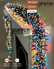 Image of Premier 480 720 960 2000 3000 LED Christmas Lights Cluster String Tree Light