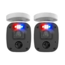 Image of Swann PRO-4KMQB 4K Enforcer Bullet CCTV Camera Flash Lights Siren Audio DVR 5680