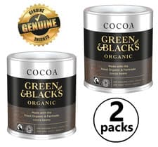 Image of 2x Green & Black's Organic Cocoa Powder Perfect for Cooking & Baking 125g