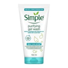 Image of Simple Daily Skin Detox Purifying Gel Facial Wash For Clear Skin 150ml
