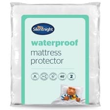 Image of Silentnight Waterproof Mattress Protector Single Double King Soft Touch Comfort