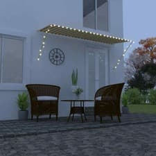 Image of Retractable Awning with LED Outdoor Screens Multi Colours Multi Sizes