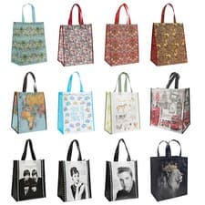Image of Large Reusable Shopping Bag Woman's Gym Travel Picnic Tote