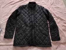 Image of Barbour Men's - Classic Quilted Black Jacket - Size L - Tags - BRAND NEW Superb