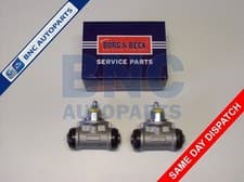 Image of Rear Wheel Cylinder Pair Fits Nissan Micra 1983-1993 K10-Borg & Beck