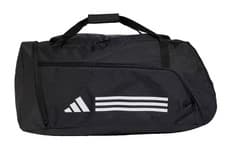 Image of adidas  Essentials Black 3 Stripes Duffel Bag Large Sports Holdall Duffle New