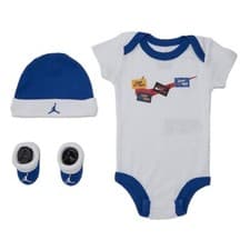 Image of Nike Baby 3 Piece Set. White/ Blue. Rrp £20