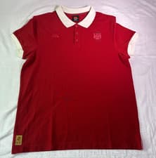 Image of Canterbury British and Irish Lions Mens Polo Shirt Burgundy White Size XL Rugby