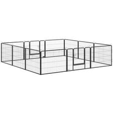 Image of Heavy Duty Puppy Play Pen, 12 Panels Pet Exercise Pen, for Indoors, Outdoors