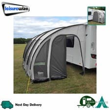 Image of Lunar Quasar Caravan Porch Awning 390 Charcoal Grey 3.9m