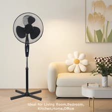 Image of 16" Pedestal Fan with 3 Speed, Quite Standing Cooling Fan for Bedroom & Office