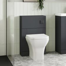 Image of Nuie Deco Back to Wall WC Unit 500mm Wide - Satin Anthracite