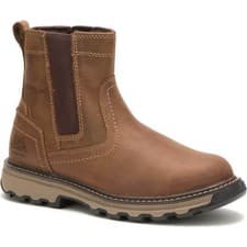 Image of Caterpillar Mens Pelton Safety Boots Beige Size 7