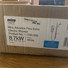 Image of Mira Advance Flex Extra 8.7kW Thermostatic Electric Shower - White (1.1785.005)