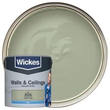 Image of Matt Emulsion Subtle Sage 806 Green Interior Wall Ceiling Paint 2.5L CoveragePro