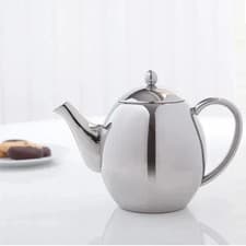 Image of SABICHI DOUBLE WALL INSULATED STAINLESS STEEL TEAPOT 1200ML DISHWASHER SAFE