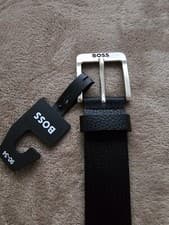 Image of BOSS Belt - BOSS Jemio-GR SZ40 Leather Belt - Black 50537064