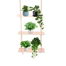 Image of C 3 Pack Wood Wall Shelf Storage Organizer For Bedroom Bathroom Kitchen