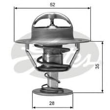 Image of Gates Thermostat coolant TH04382G1 Replaces 90916-03061,90916-03081,90916-03061
