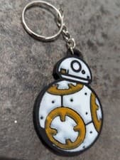 Image of BB8 Keychain - Double Sided - Star Wars Keyring